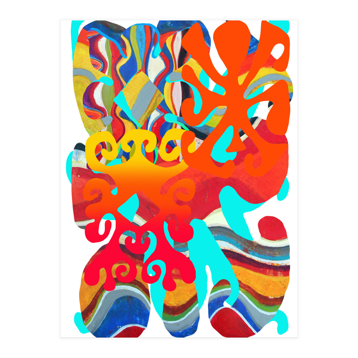 Pop Abstract Asimetrico 2 Copia (Print Only)