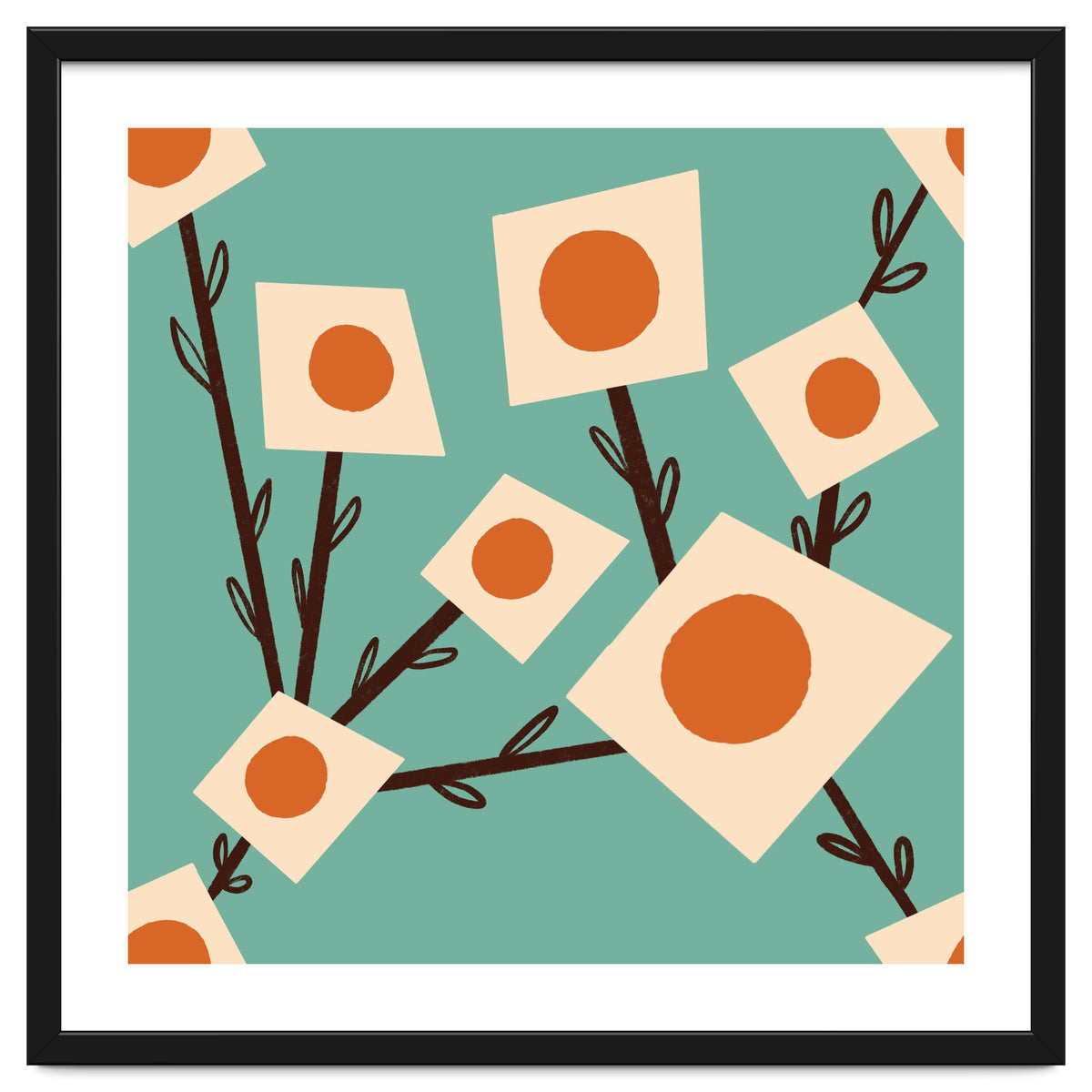 Blue Square Flower Bouquet