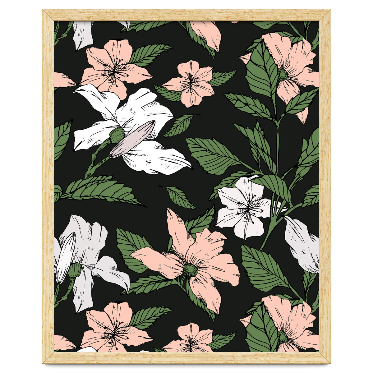 Flowers in the tropical night