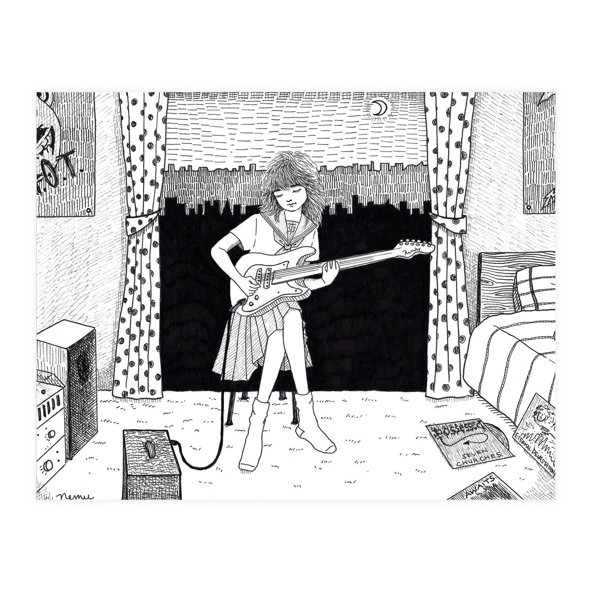 Teenager's Room In The 80's (Print Only)