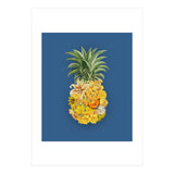 Pineapple Floral Blue (Print Only) thumbnail