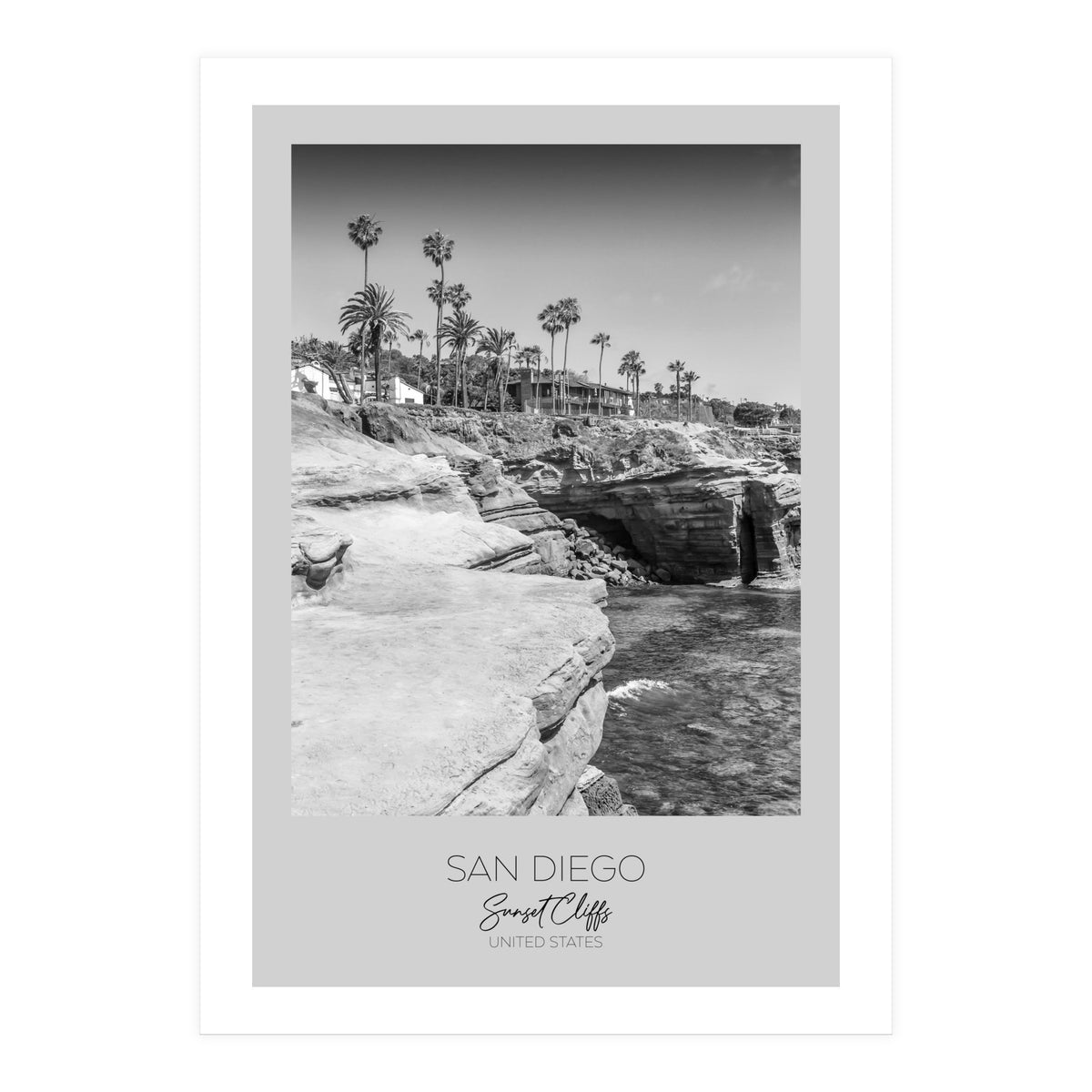 In focus: SAN DIEGO Sunset Cliffs (Print Only)