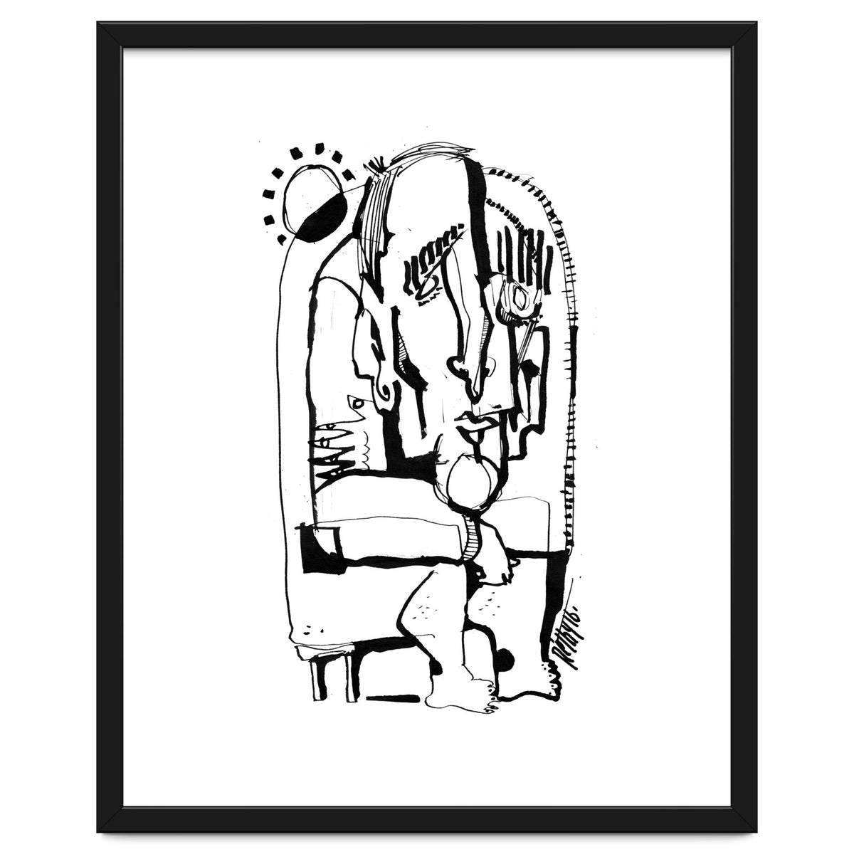 Freezing in Sunlight - b&w