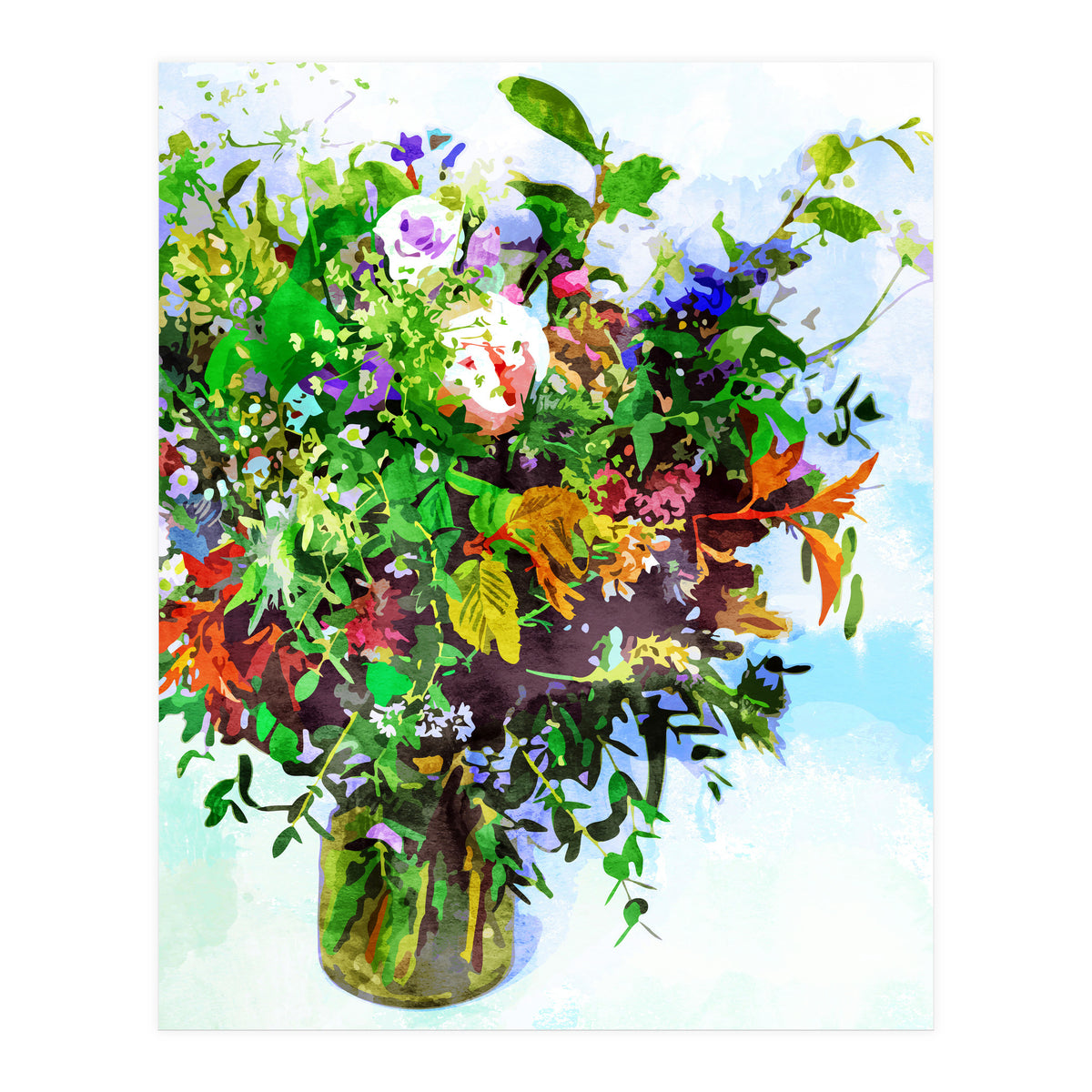 I Must Have Flowers, Always & Always (Print Only)