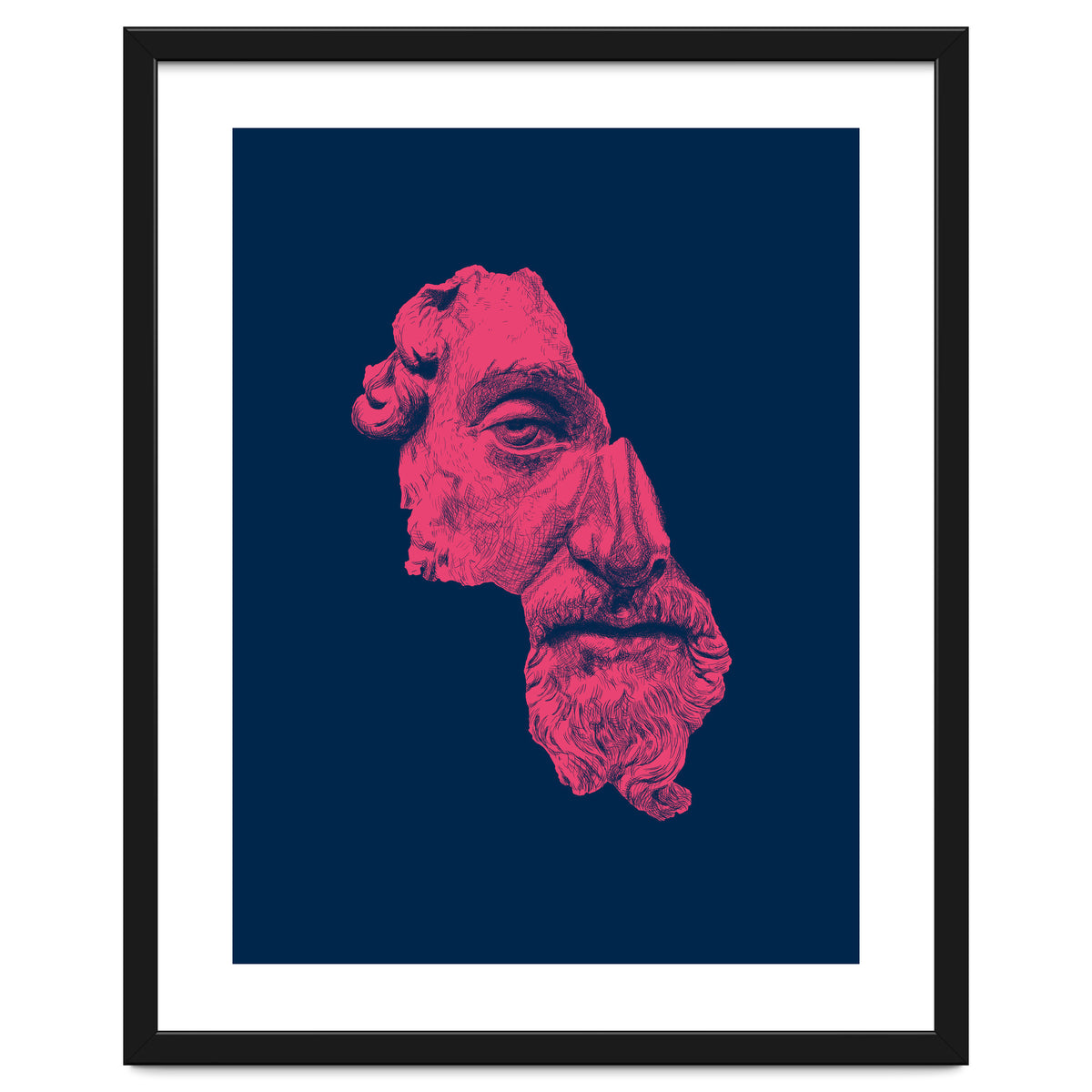 MARCUS AURELIUS ANTONINUS AUGUSTUS / prussian blue / vivid red
