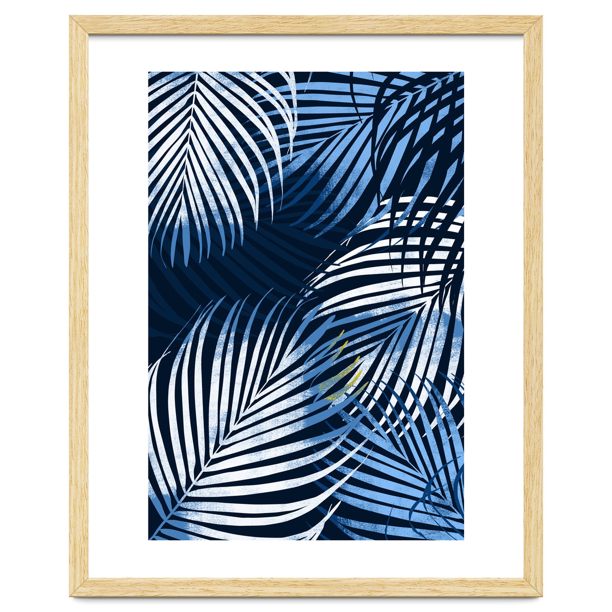Palm Leaves Blue