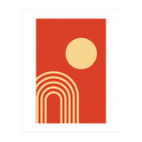 Mid Century Sun and Rainbow Lines (Print Only) thumbnail