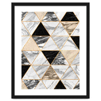 Marble Triangles 2 - Black and White