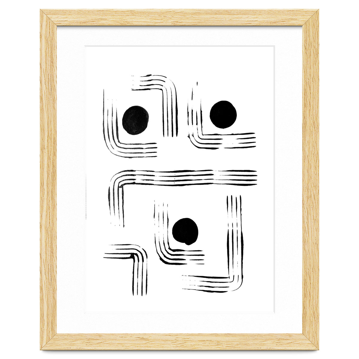 Mid-century Modern Monochrome Print #2