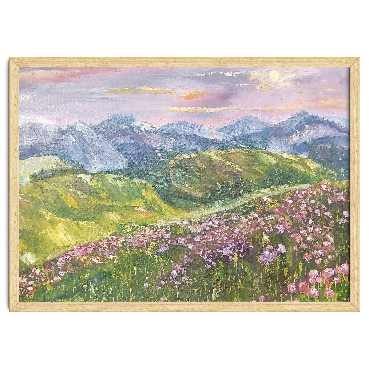 Sunset in the mountains