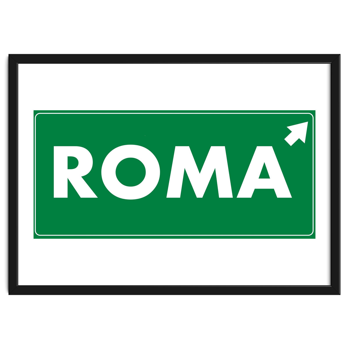 Let`s go to Roma, Italy! Road sign