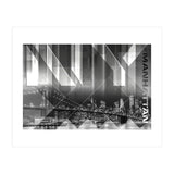 Modern Art BROOKLYN BRIDGE & SKYLINE (Print Only) thumbnail