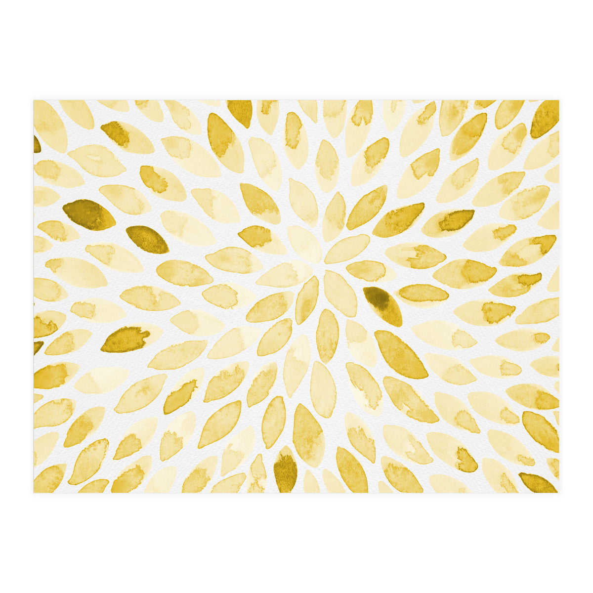 Watercolor Burst Yellow (Print Only)