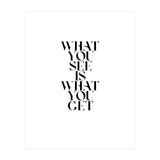 WHAT YOU SEE (Print Only) thumbnail