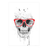 Skull With Red Glasses (Print Only) thumbnail