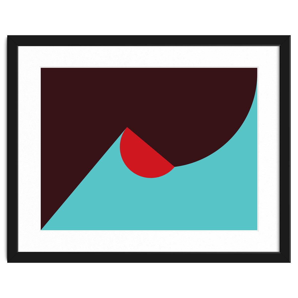 Geometric Shapes No. 8 - blue, purple & red