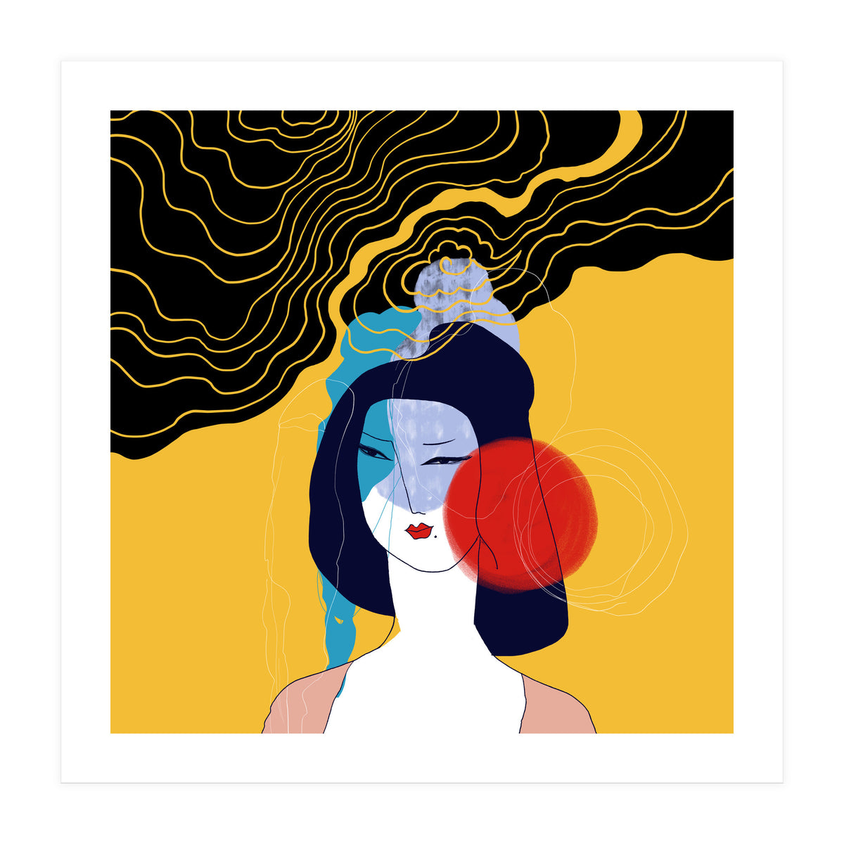 Maid in meditation (Print Only)