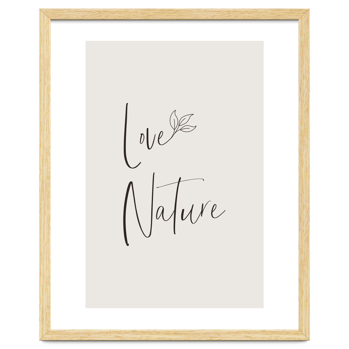 Love nature - minimalist