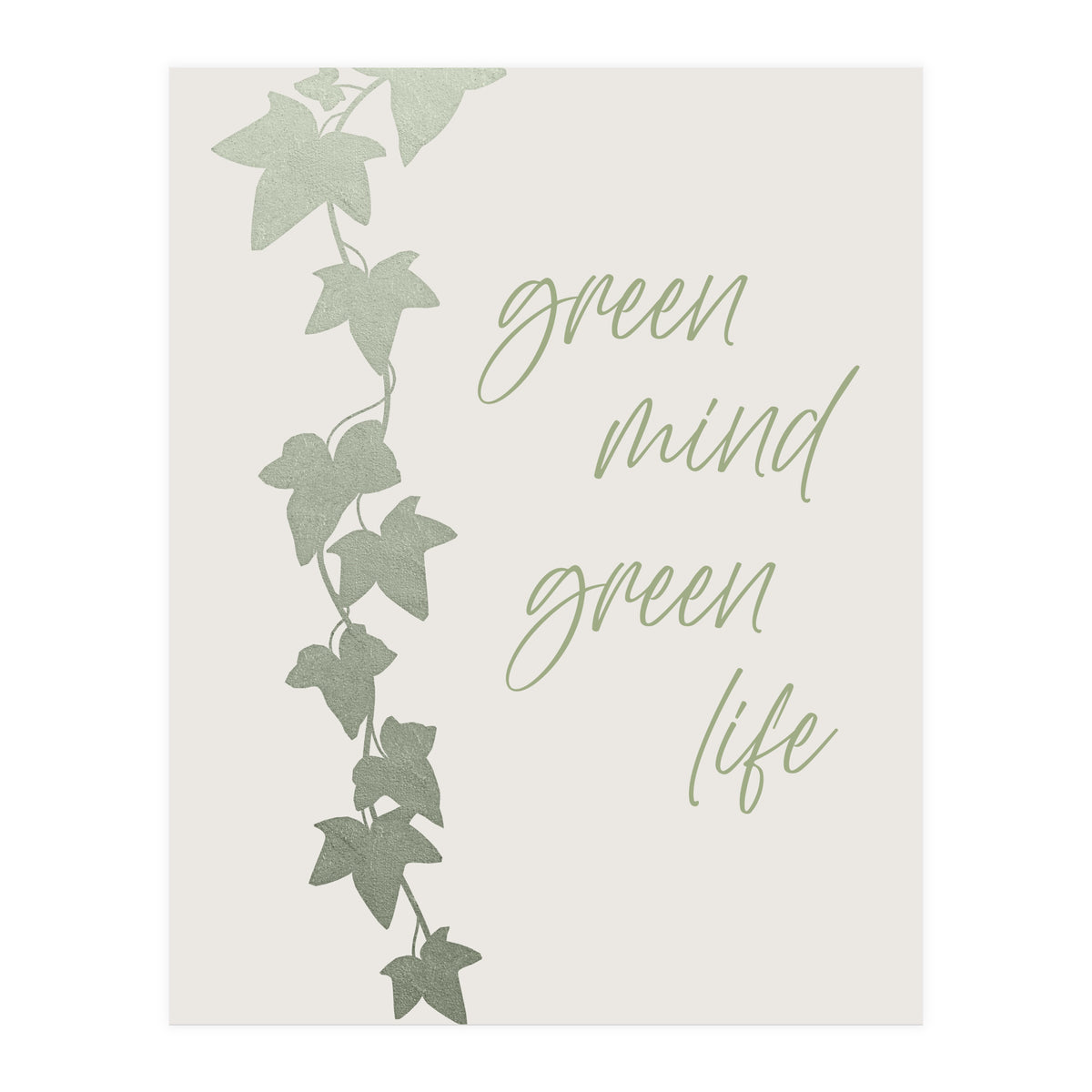Green mind - Green life (Print Only)