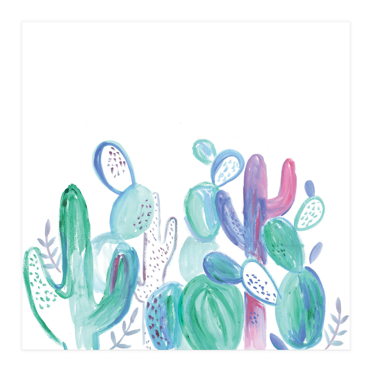 Abstract Cacti (Print Only)