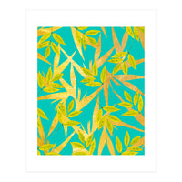 Gold & Teal Florals (Print Only)