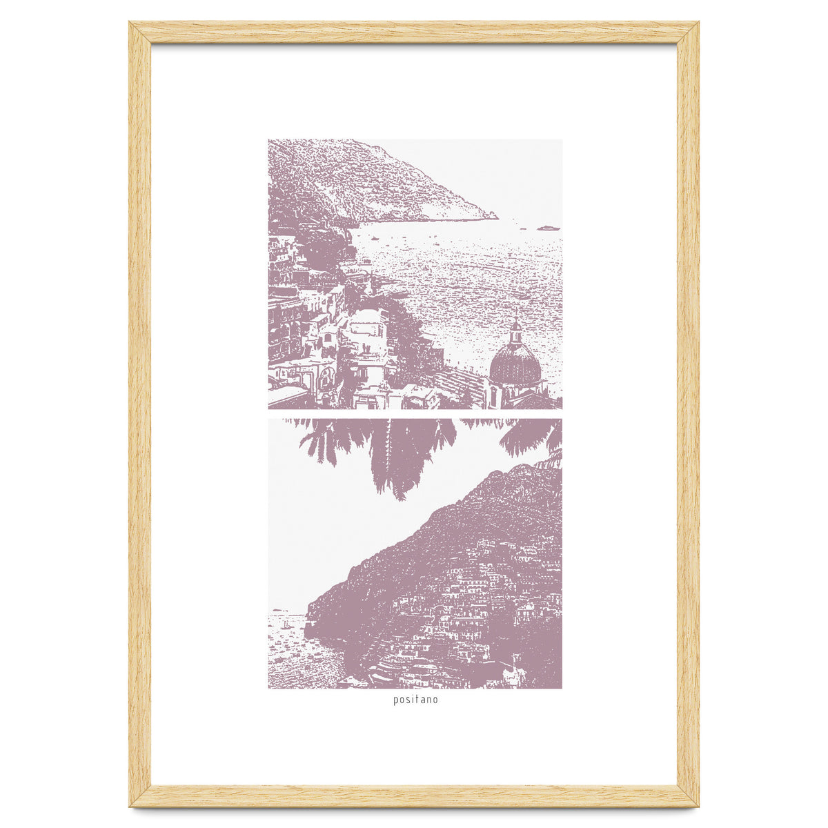 Printed Positano in Purple