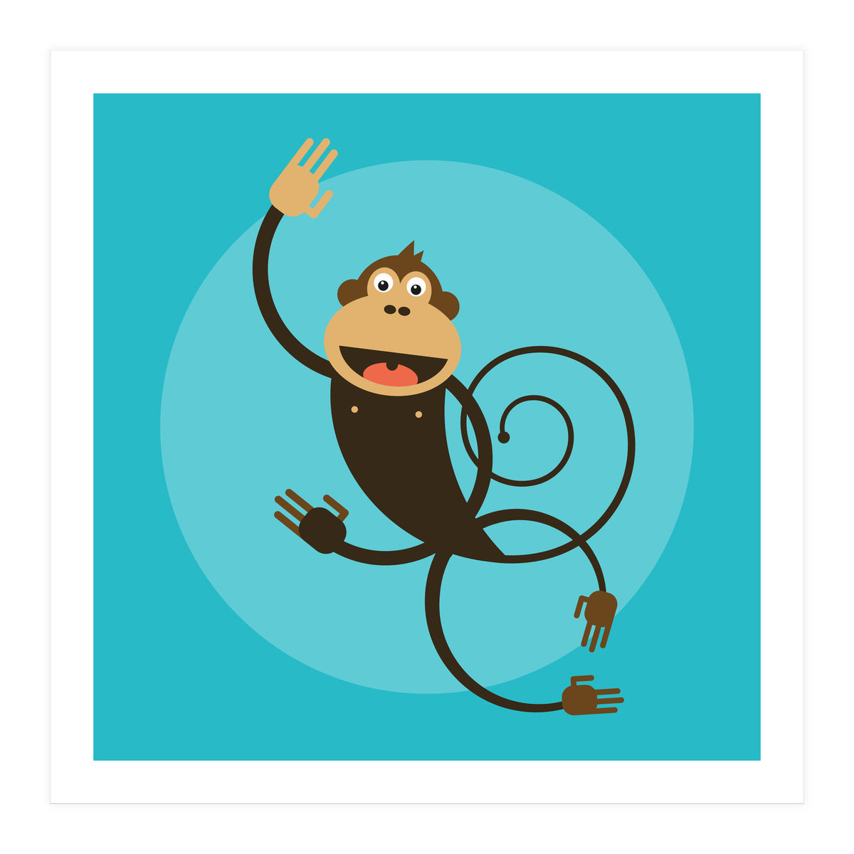 Kids Room Monkey (Print Only)