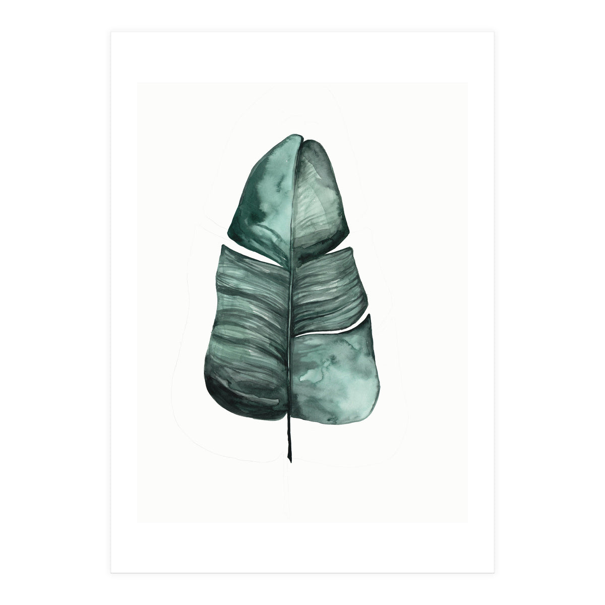 Botanical Illustration Banana Leaf (Print Only)