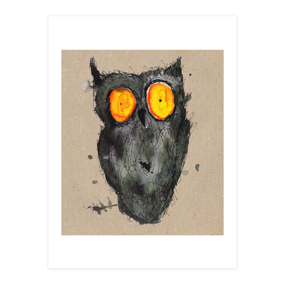Scary owl (Print Only)