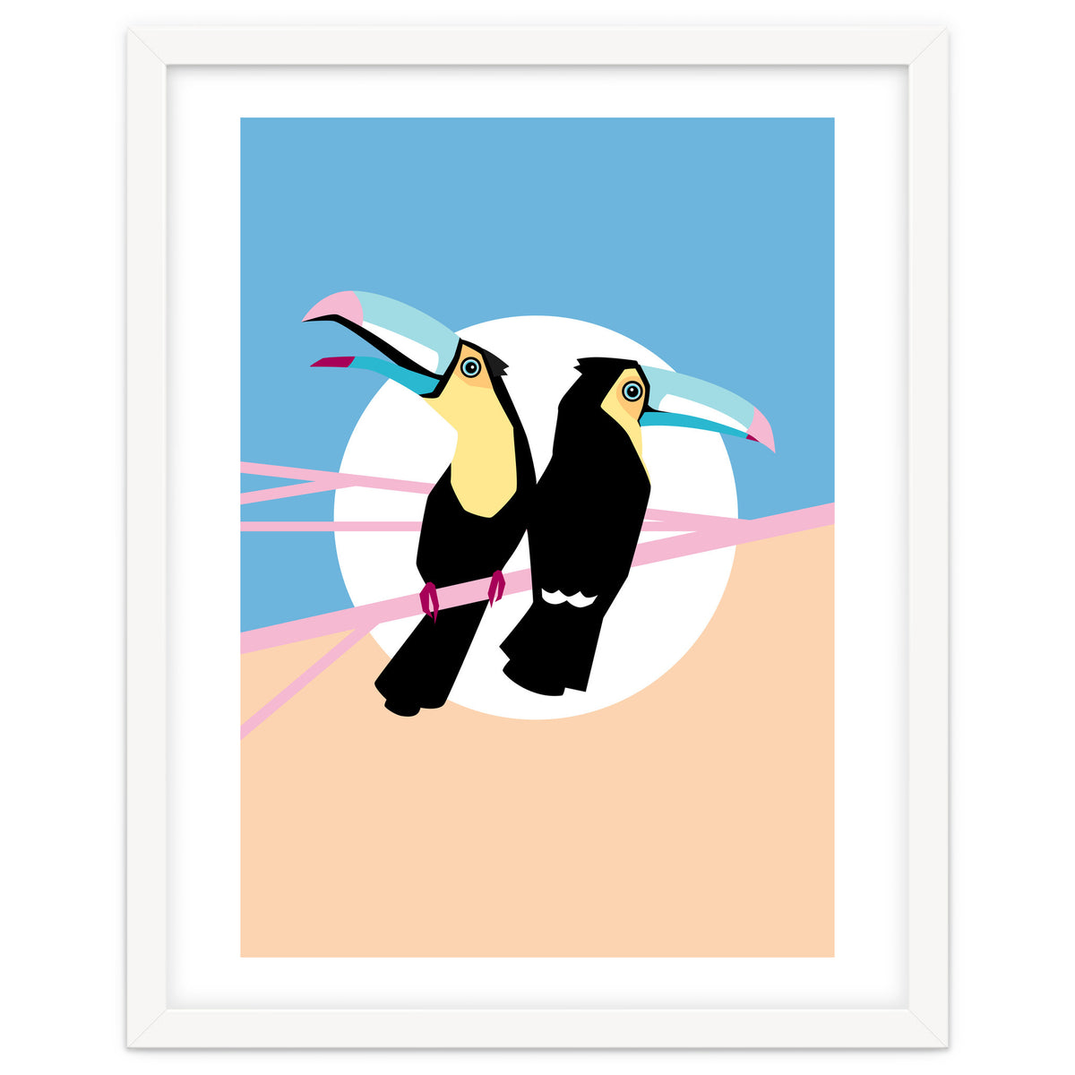 Pastel Toucans