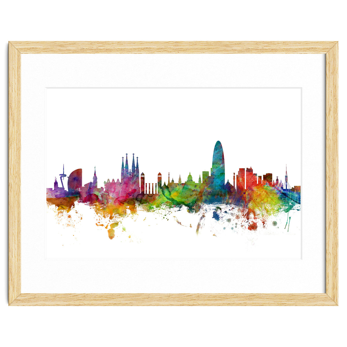 Barcelona Spain Skyline