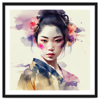 Watercolor Modern Geisha #6
