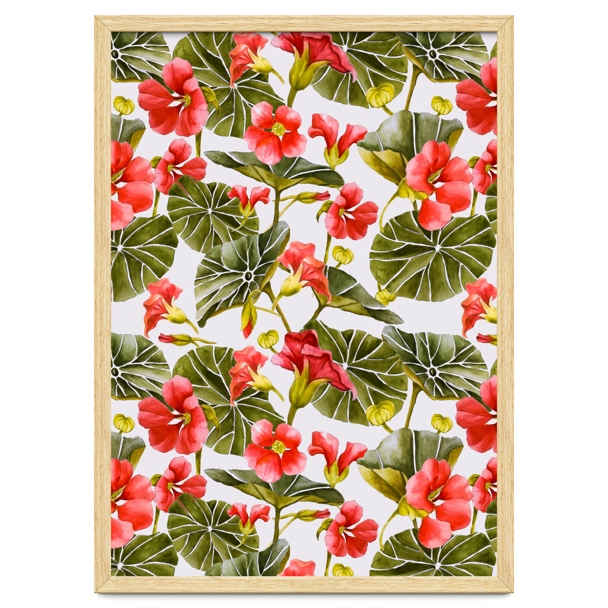 Nasturtiums watercolor 02