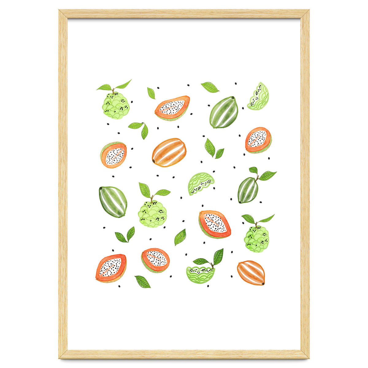 Papaya & Custard Apple