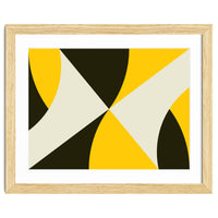 Geometric Shapes No. 4 - yellow, black & white