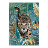 Jaguar in the gold and green tropical jungle (Print Only) thumbnail
