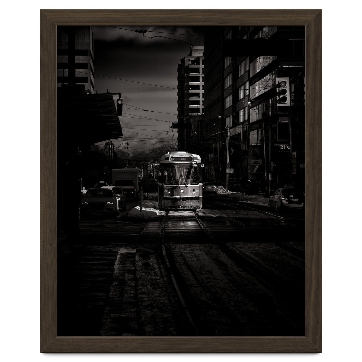 The 512 St. Clair Streetcar Toronto Canada Toned Version