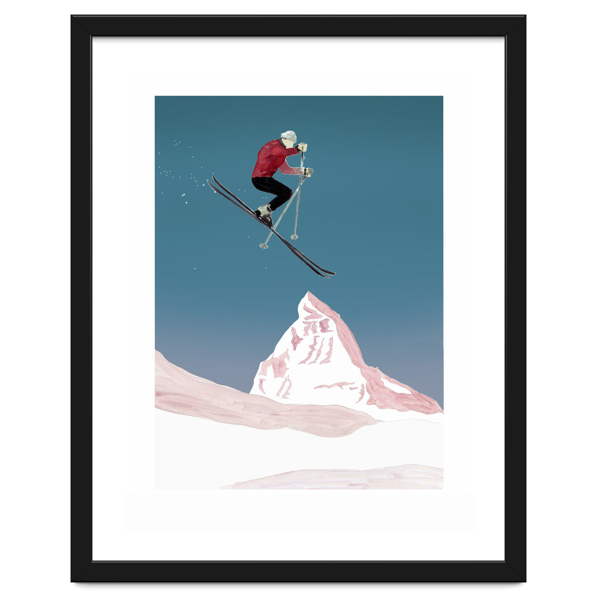 Mountain Love Skier