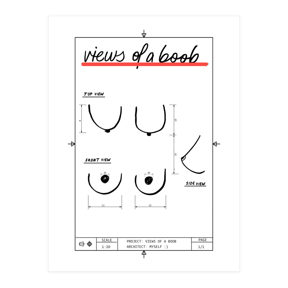 Views of a boob (Print Only)