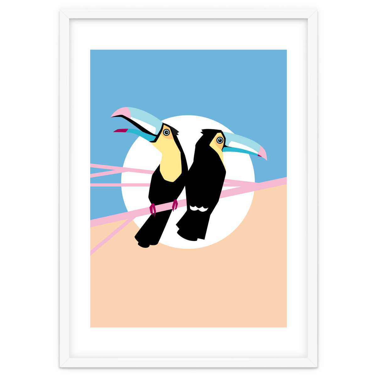 Pastel Toucans