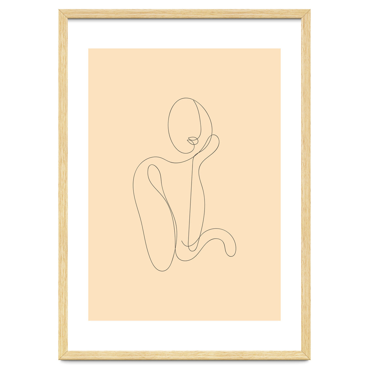 Female Line Art Drawing