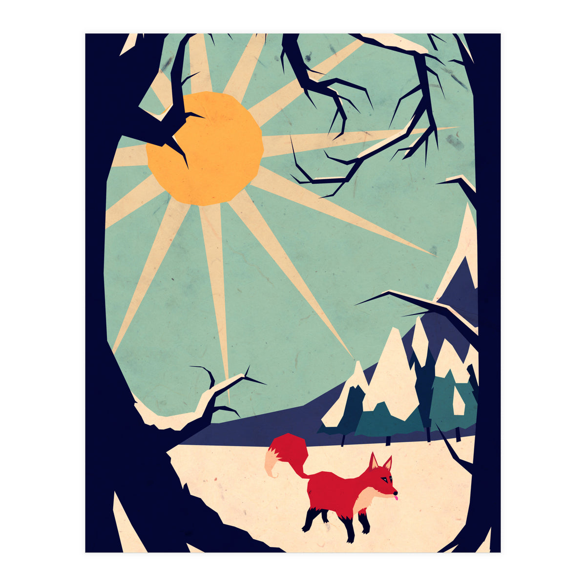 Fox Roaming Around II (Print Only)