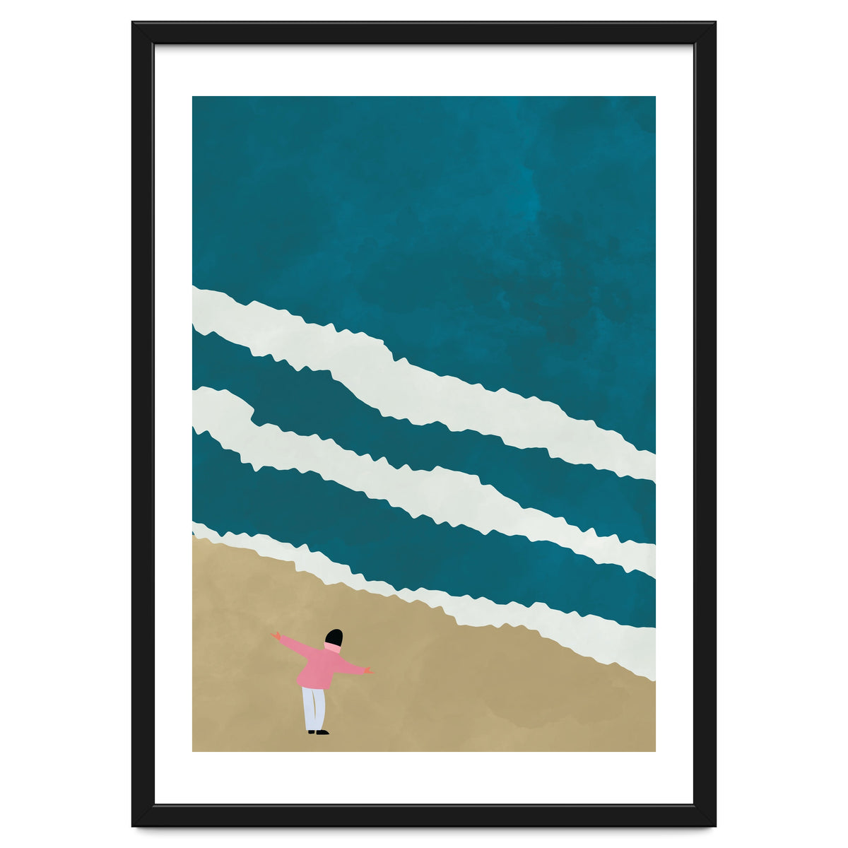 Minimalist Beach Illustration