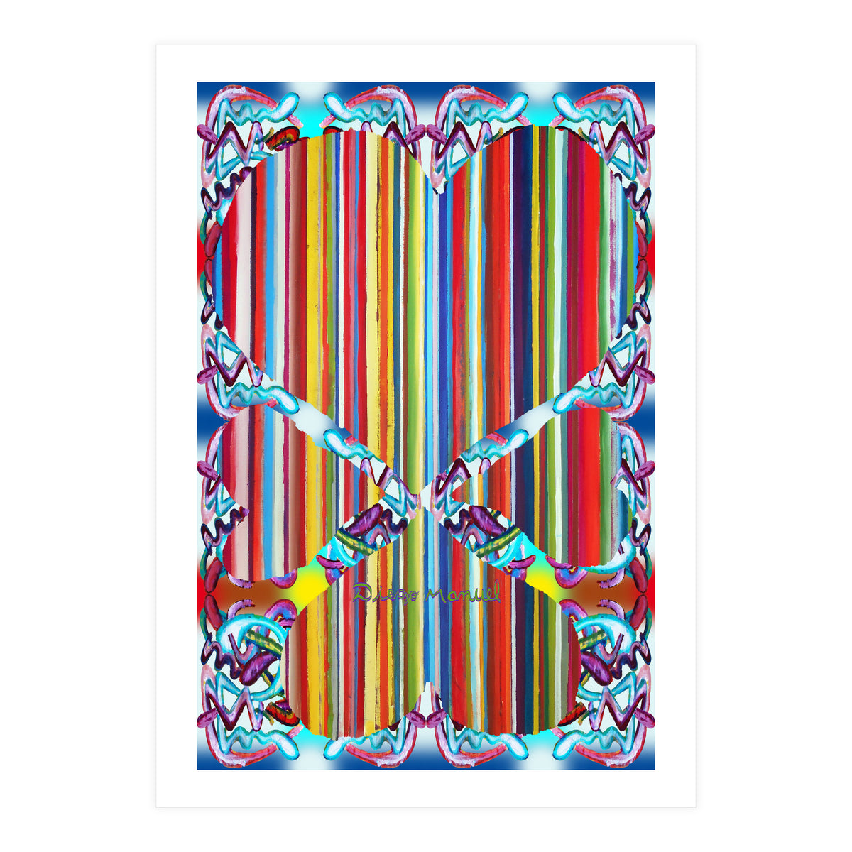 4 Corazones Tapiz 4 (Print Only)