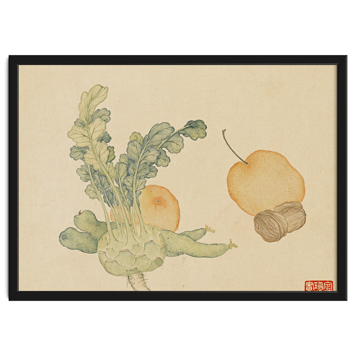 Wang Chengpi ~flowers And Vegetables, Vegetables, Fruits, Epiphyllum, Pears, Peppers