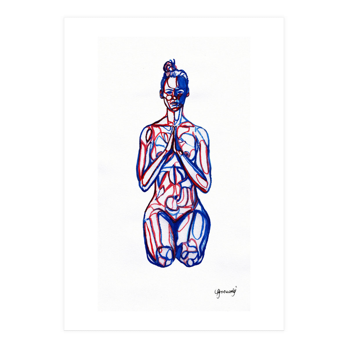 Vajrasana (Print Only)