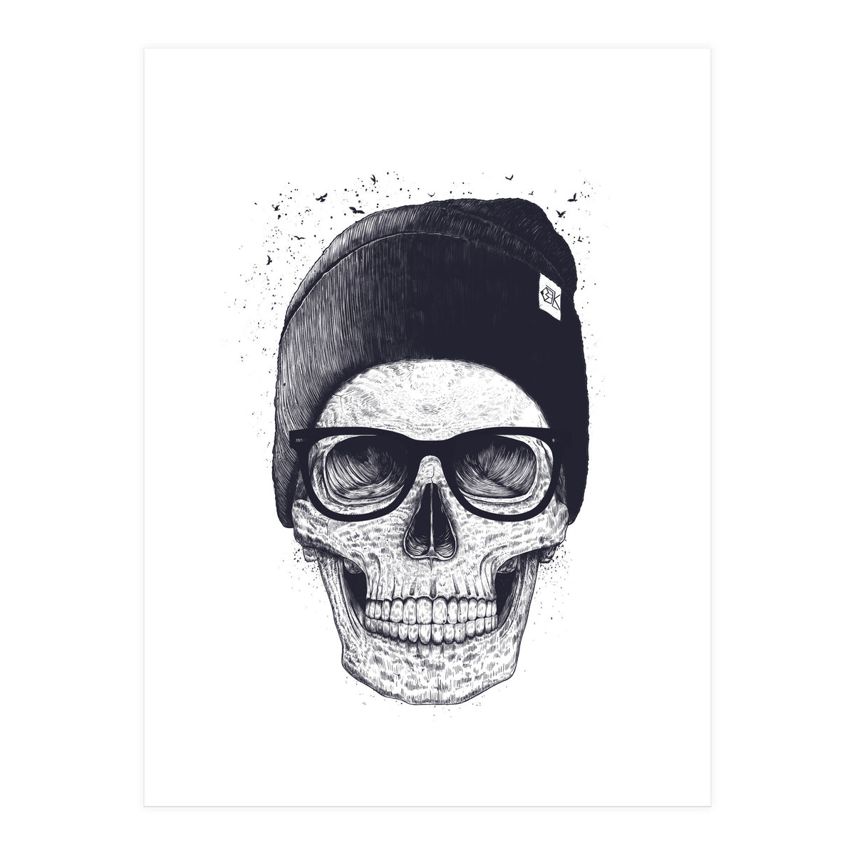 Skull In A Hat (Print Only)