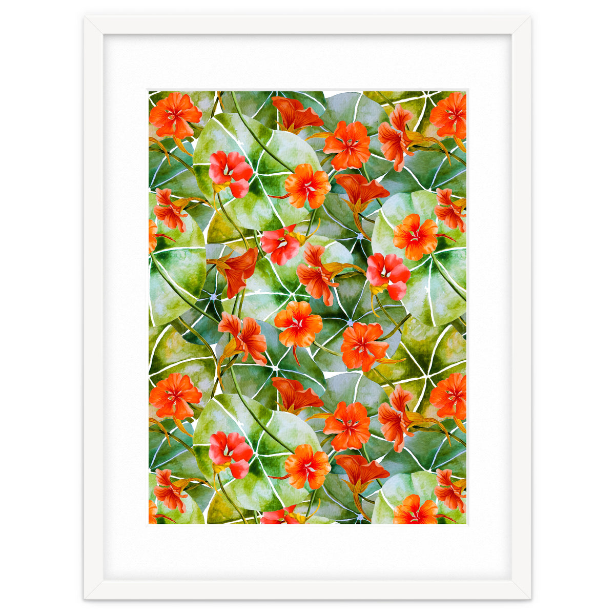 Nasturtiums watercolor 01