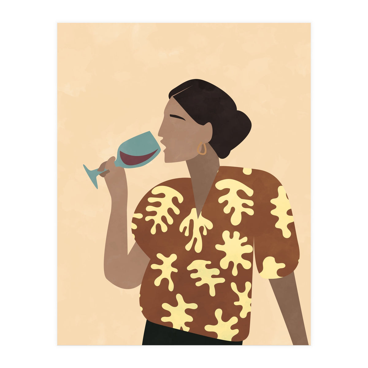 Mid Century Modern Woman (Print Only)