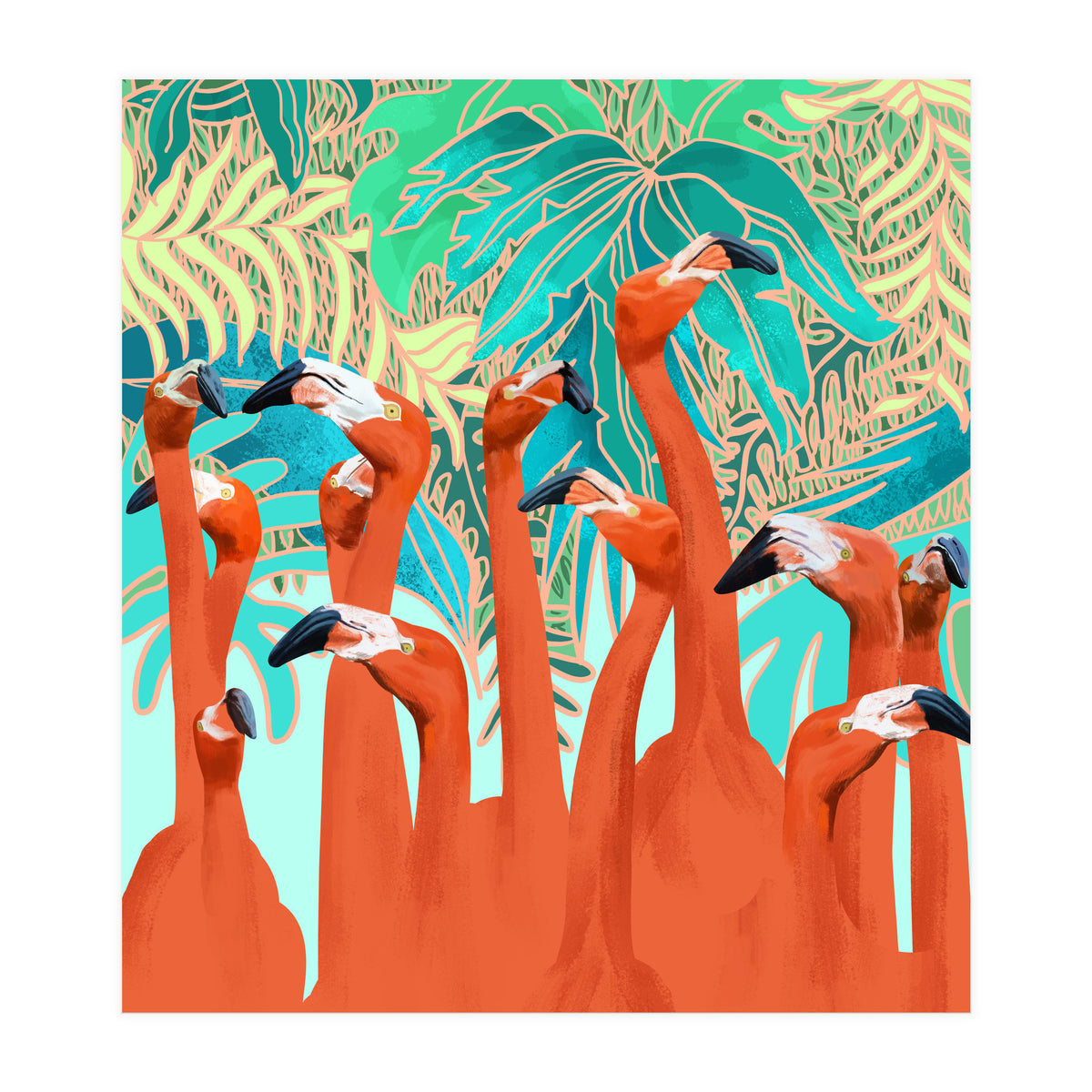 Flamingo Party (Print Only)